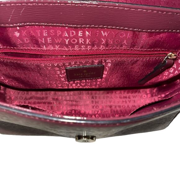 Kate Spade Brynlee Bixby Place Wine Burgundy Crossbody Purse - Picture 7 of 8